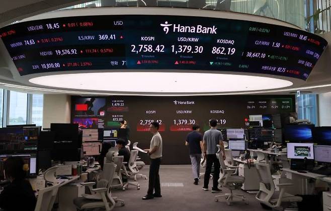 서울 중구 하나은행에서 환율이 표시되고 있다. 사진=연합뉴스