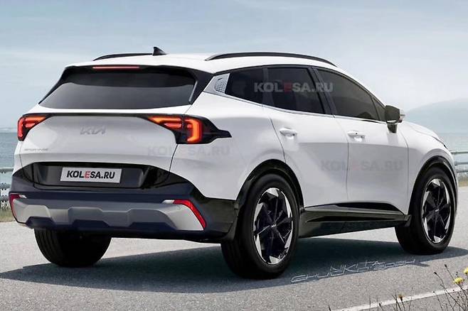 기아 '스포티지 페이스리프트' 예상도 (출처 : Kolesa.Ru)