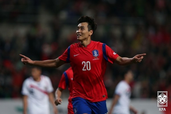 이동국(당시 한국 남자 축구대표팀). 대한축구협회 제공