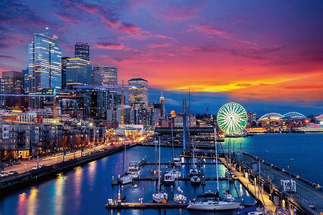 미국에서도 가장 살기 좋은 도시로 꼽히는 시애틀. [위키피디아]