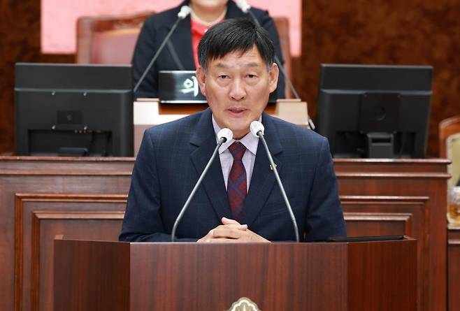후반기 의장으로 선출된 박영기 의원 [제천시의회 제공. 재판매 및 DB 금지]