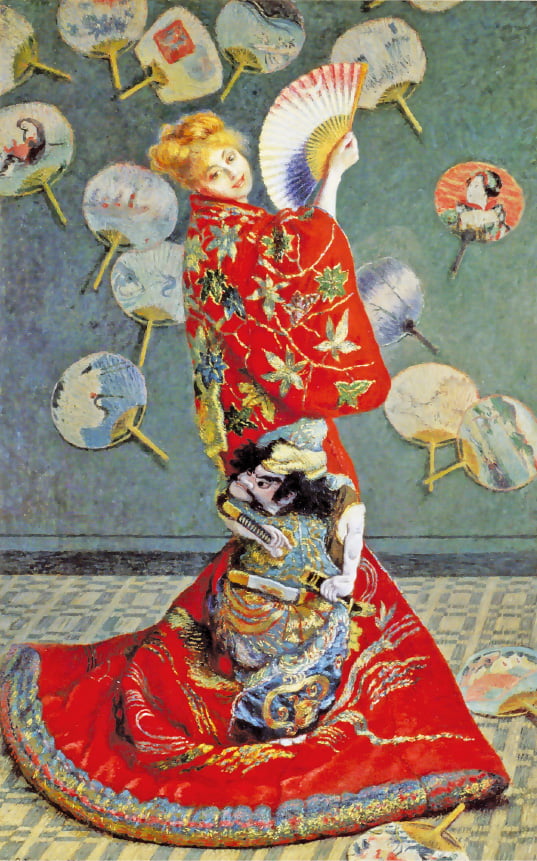 클로드 모네의 ‘일본 여인’(1876), 보스턴 미술관 소장.