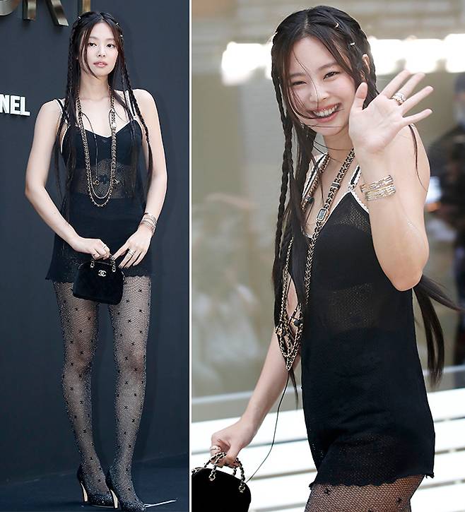 그룹 블랙핑크 제니가 지난 3일 서울 성동구 '앤더슨씨 성수'에서 열린 '샤넬 코코 크러쉬' 팝업 행사에 참석하고 있다. /사진=뉴스1