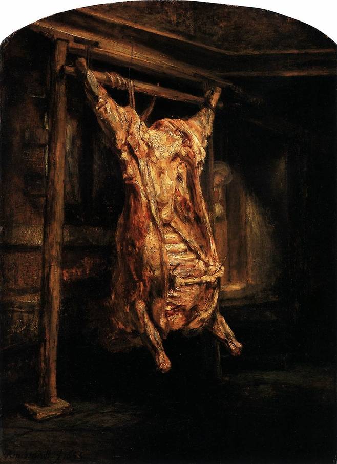 렘브란트, ‘도살된 소’, 1639년경, 독일 드레스덴 미술관