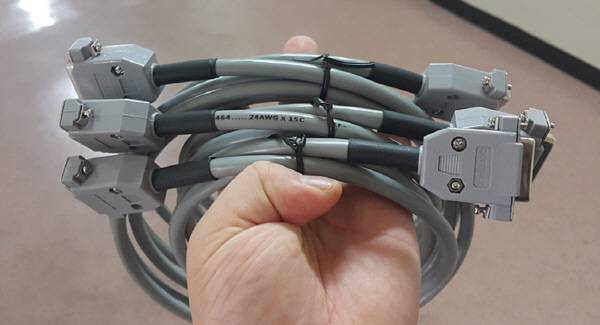 2열 15핀에 연결해서 케이블을 만든 모습