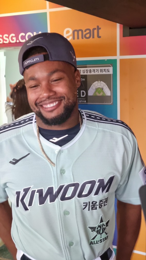 지난 6일 2024 KBO 올스타전이 열린 인천 SSG랜더스필드에서 만난 로니 도슨. 인천|배재흥 기자