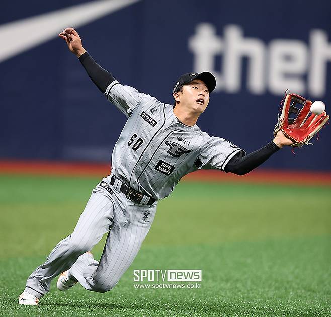 ▲ 호수비하는 한화 이글스 좌익수 이원석 ⓒ곽혜미 기자