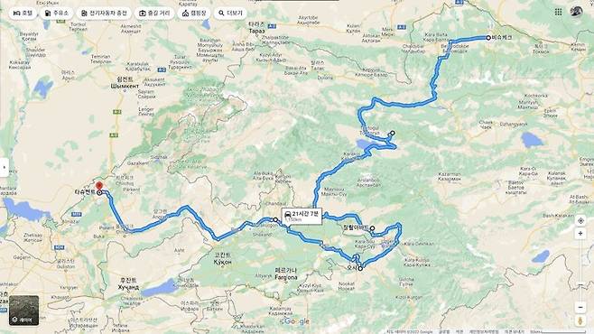 키르기스스탄 남서쪽의 오시(Osh)를 통해 우즈벡으로 넘어가기로 했다. 사진=김태원(tan)