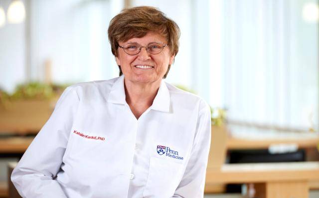 미국 펜실베이니아대(유펜) 의과대학 연구실에서 "메신저리보핵산(mRNA)에 미친 여자" 소리를 들으면서도 관련 연구를 고집했던 당시 커털린 커리코의 모습. 노벨위원회 제공