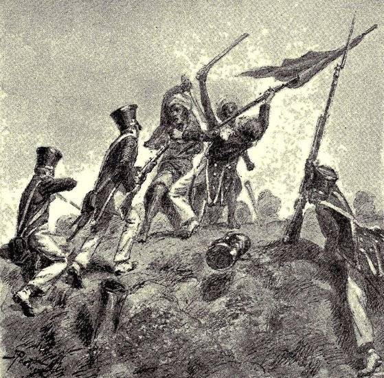 파드리전쟁 전투 장면.