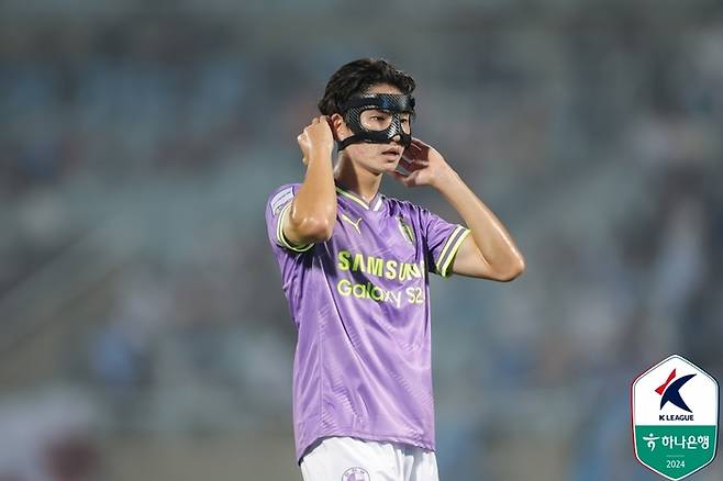 13일 천안종합운동장에서 열린 천안과의 경기에서 1골1도움을 기록한 수원 삼성의 이규동. 제공 | 한국프로축구연맹