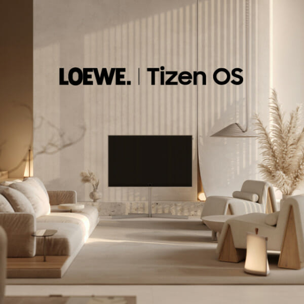 삼성 타이젠 OS가 유럽 명품 LOEWE TV에 탑재됐다.(사진=삼성전자)