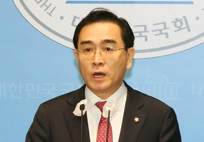 태영호 국민의힘 전 의원. 연합뉴스