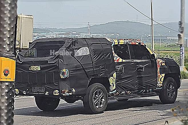 사진 : 기아 타스만 테스트카 (출처=힐러TV)