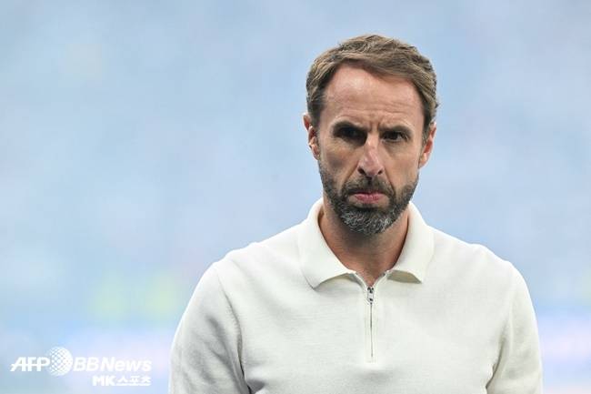 유로2024 준우승 후 심각한 표정의 가레스 사우스게이트 감독. 사진=ⓒAFPBBNews = News1