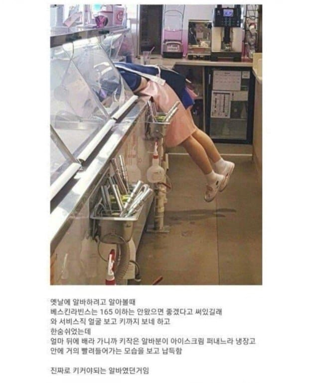 베스킨라빈스 알바 키 커야 하는 이유ㄷㄷㄷ.eu