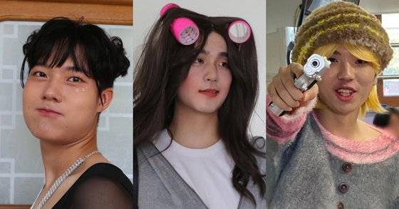 왼쪽부터 윈터, 지예은, 아이유. 사진 의정부고 자치회 인스타그램