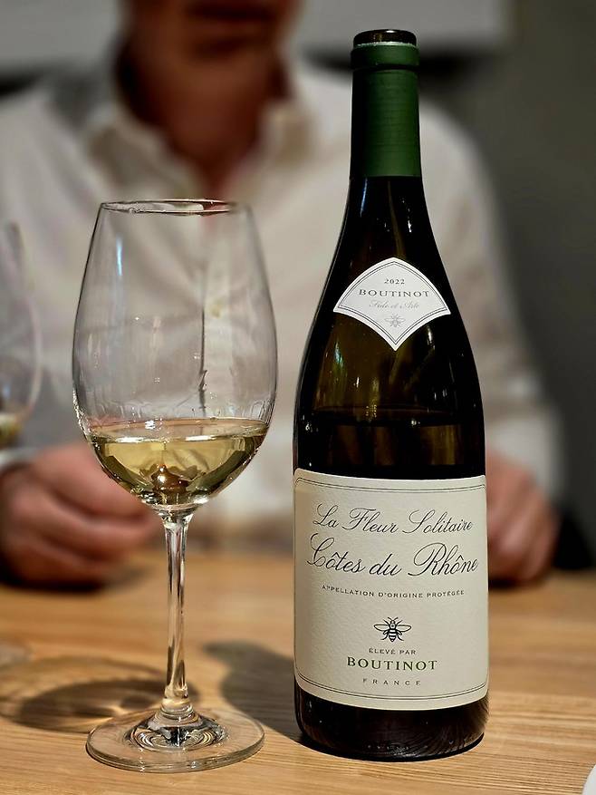 도멘 부티노 라 플뢰르 솔리테르 꼬뜨 뒤 론 블랑.&nbsp; 최현태 기자