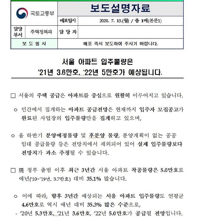 자료 : 국토교통부