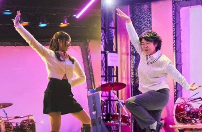 부캐 임순과 본캐 이미진의 깜짝 합동 공연. 사진 ㅣJTBC