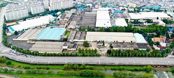 현대백화점그룹이 문화쇼핑몰 '더현대 광주'를 추진 중인 전방·일신방직 부지의 모습. 중앙포토