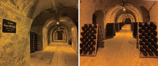 떼땅져의 샴페인 숙성 동굴. 사진 김상미