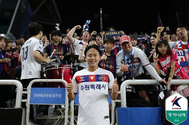 ▲ 전북 현대 이적을 결정한 수원FC 이승우 ⓒ한국프로축구연맹