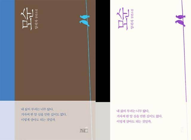 소설가 양귀자의 장편소설 '모순'의 표지. 2쇄마다 표지 색상을 변경하는 이 작품은 100쇄 이상이 팔렸다. 쓰다 제공