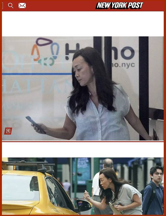 뉴욕포스트 홈페이지에 실린 수미 테리의 최근 모습. /뉴욕포스트 홈페이지