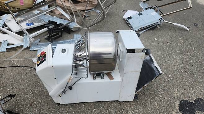 ▲필로폰을 은닉했던 반죽기계 [연합뉴스]