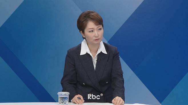 ▲ 23일 KBC '여의도초대석'에 출연한 이언주 더불어민주당 의원 