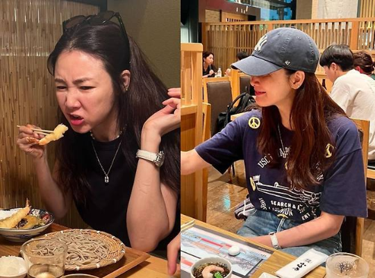 최지우가 시원한 여름 패션을 공개했다사진=최지우 SNS