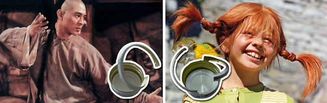 예시로 든 두 작품이 너무나 올드하다. 왼쪽은 청나라 말기 무술가인 황비홍(黃飛鴻)을 주인공으로 한 서극 감독, 이연걸 주연의 영화 ‘황비홍 : 천하무인’(1991). 주인공의 변발이 인상적이다. 오른쪽은 잉거 닐슨이 열연한 스웨덴 TV드라마 ‘말괄량이 삐삐’(1969). [사진 출처=골든하베스트, 베타필름]