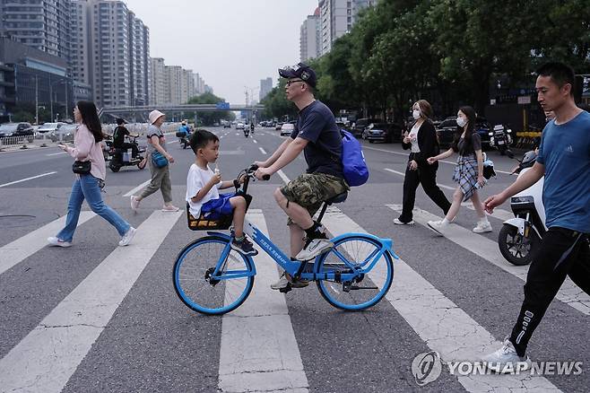 중국 베이징의 거리  [로이터 연합뉴스 자료사진]