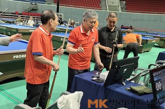 제1회 아르크투루스배 전국시니어당구대회 모습.