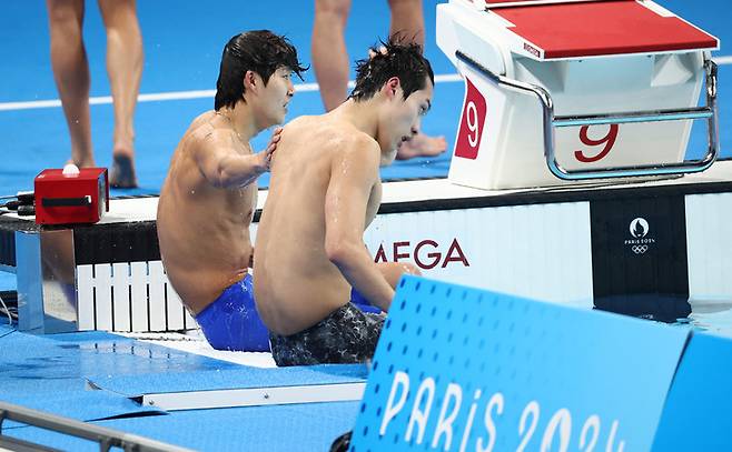 한국 수영 대표팀 김우민-황선우