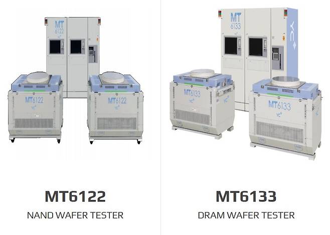 와이씨의 반도체 검사 장비.