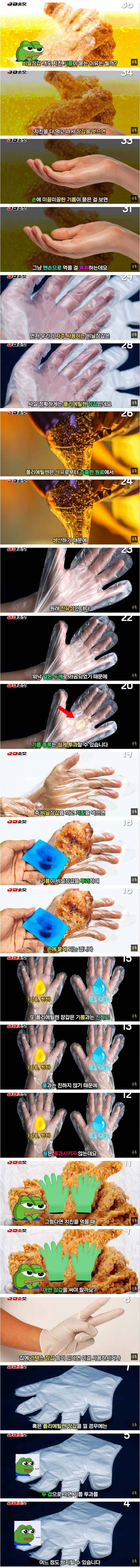 1717158034.879647.jpeg 치킨 먹을 때 비닐장갑을 껴도 손에 기름이 묻는 이유.jpg