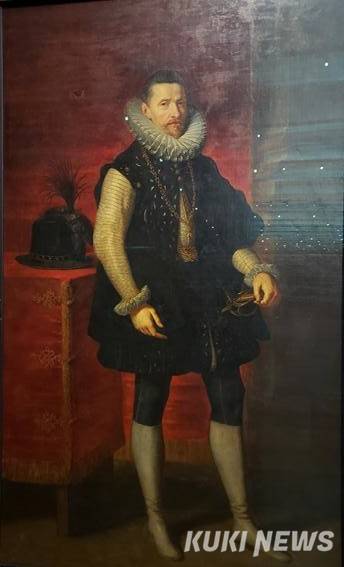 피테르 파울 루벤스, 그리고 아틀리에, 오스트리아의 알베르트 7세, 1615~32, 캔버스에 유채, 상파울루 미술관: 실물보다 큰 거대 초상화