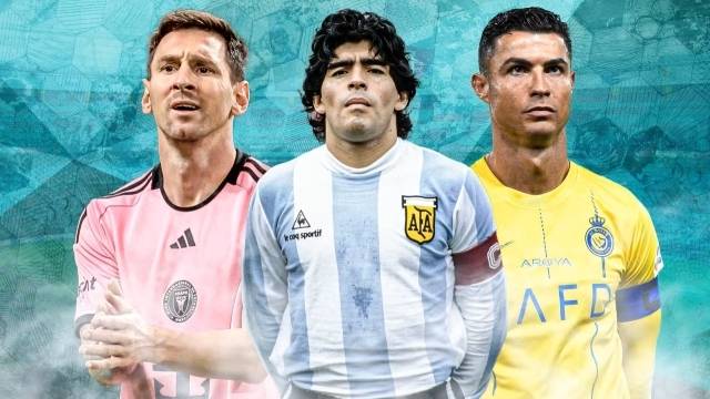 리오넬 메시-디에고 마라도나-크리스티아누 호날두/기브미스포츠