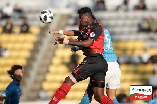 K리그 경남FC 시절 말컹. 한국프로축구연맹 제공