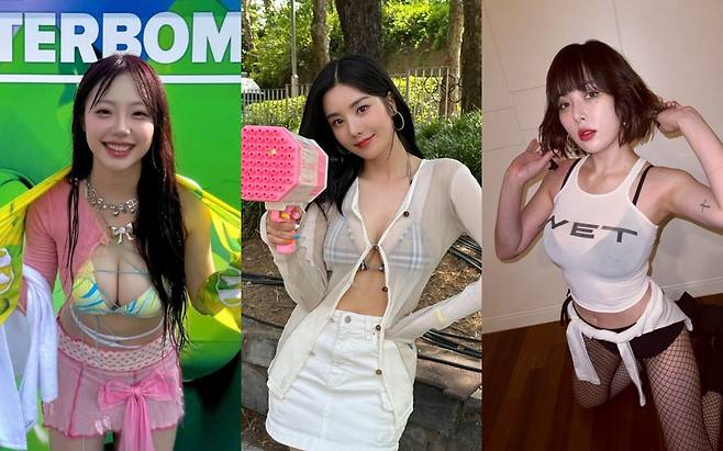 사진 출처=시그니처 지원, 권은비, 현아 각 SNS