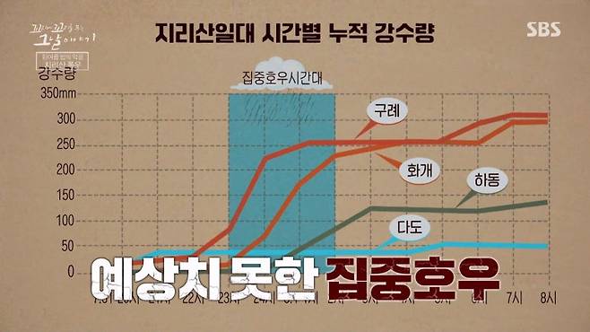 1998년 7월 31일 밤 폭우로 지리산 일대에서 야영객 등 103명이 사망하는 사고가 발생했다.  /사진=꼬리에 꼬리를 무는 그날 이야기 캡처