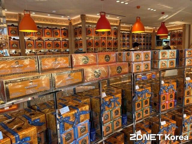 바샤커피 매장에 진열되어 있는 드립백. (사진=류승현 기자)