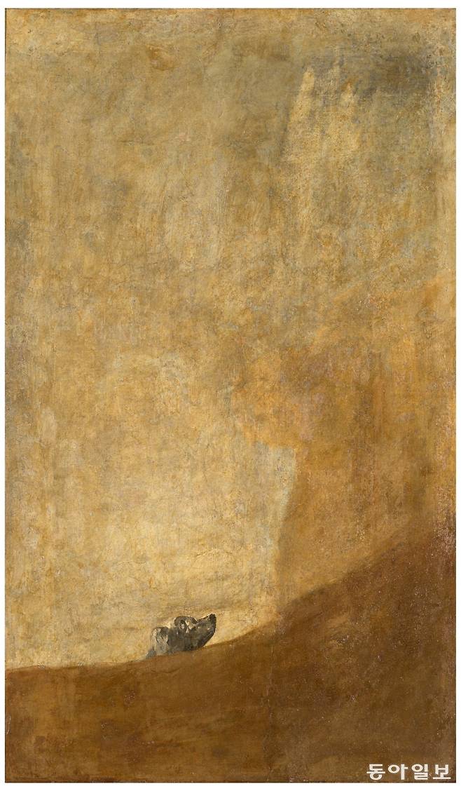 ‘검은 그림’ 연작 중 ‘개’(Drowning Dog). ©Museo Nacional del Prado