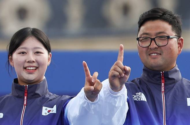 ▲ 양궁 혼성전에서 임시현과 김우진이 금메달을 획득했다. ⓒ연합뉴스