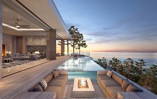 그랜드 켄싱턴 마의 6실 전경.