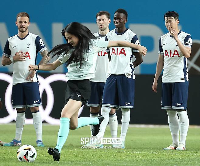 ▲ 손흥민 뉴진스 민지 ⓒ곽혜미 기자