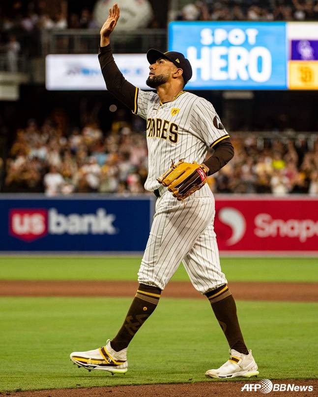 샌디에이고 마무리 로버트 수아레즈가 9회초 마운드에 등판하고 있다. /AFPBBNews=뉴스1