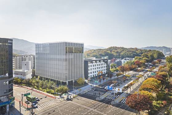 세계적인 건축가 구마 겐고가 설계한 오디움 외관. [사진 오디움]